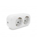 Колодка для удлинителя 2 гнезда с заземлением 16A 250V Q125