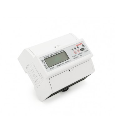 Трехфазный цифровой многофункциональный измерительный прибор на DIN-рейку 7P, индикация: V,A,W,kWh,Hz,PF, 380V, 100A