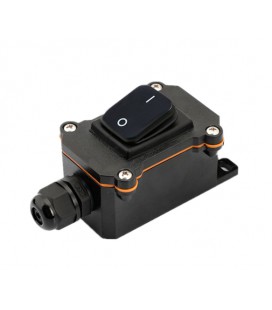 Выключатель наружного монтажа, черная кнопка, IP65, AC:110-250V, 20A, Black