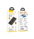 Сетевой фильтр HOCO AC8A на 3 розетки + 3 USB+USB-C, 30W, 220В, кабель 1,5м, Black/White, Box