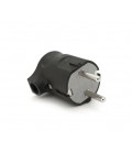 Вилка с заземлением угловая, 16A 250V, A105B, Black, Q40