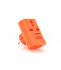 Розетка тройник универсальный Т- образный YT162, Orange, Q12