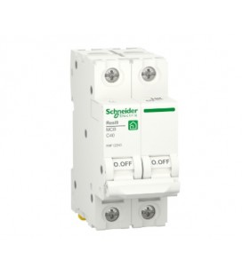 Автоматический выключатель переменного тока Schneider RESI9 40А, 2P, кривая С, 6кА