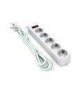 Сетевой удлинитель Gembird SP5, 220В 10А, 5 розеток, 4.5 м, Gray, Q30