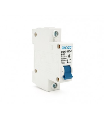 Автоматический выключатель постоянного тока CHCYZO DZ47-63DC-B40, 1P, 40A, 12-125V