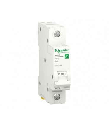 Автоматический выключатель переменного тока Schneider RESI9 40А, 1P, кривая С, 6кА