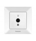 Розетка Panasonic Arkedia Slim ТВ 0 потерь, белая