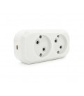 Блок розеток для удлинителя 220V MERLION MBR-2W, 2 гнезда без заземления Q160