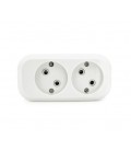 Блок розеток для удлинителя 220V MERLION MBR-2W, 2 гнезда без заземления Q160