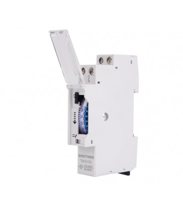 Электромеханическое реле времени Sinotimer TM610С, 24 часа, на DIN-рейку 1P, 16А, 110-250V