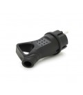 Вилка каучуковая с заземлением, 16A 250V 602227, Black
