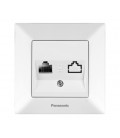 Розетка Panasonic Arkedia Slim компьютерная RJ45 CAT5e, белая