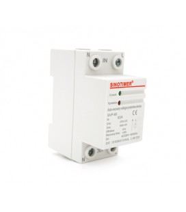 Защитное реле с контролем напряжения SVP-60, 63A, 220В, на DIN-рейку 2P