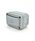 Кнопка одинарная наружного монтажа SL-3, водонепроницаемая, узкая, IP66, AC:110-250V, 10A, Grey
