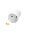 Штепсельное гнездо VIKO без заземления 7.5А 260V. White. ПВХ