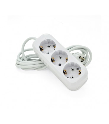 Удлинитель с заземлением Makel на 3 розетки, 5м, ОЕМ