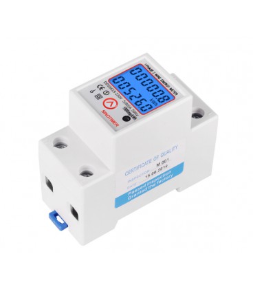 Однофазный электронный счетчик DDS6619-526L-2 на DIN-рейку, 230V, LED