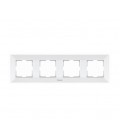 Рамка Panasonic Arkedia Slim четырехместная, горизонтальная, белая