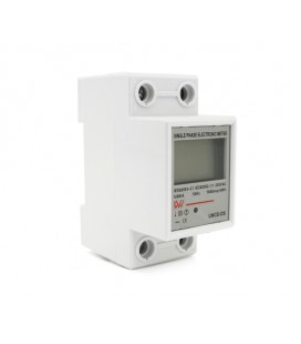 Однофазный электронный счетчик на DIN-рейку, 220V, LCD + подсветка