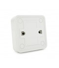 Выключатель одинарный наружного монтажа, White, Q10