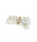 Вилка VIKO Євро угловая с заземлением. 16А 260V, White. ПВХ