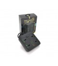 Сетевой фильтр TB-Т18, 4 розетки + 2 USB+ PD, 2 м, сечение 3х0,75мм, 3000W, Black, Box