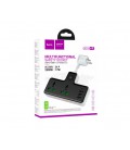 Сетевой фильтр HOCO AC11A на 2 розетки + 3 USB+ USB-C, 17W, кабель 1,5м, 220В, Black, Box