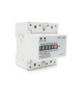Однофазный электрический счетчик DDS546C, на DIN-рейку 4P, 220 В, 100 А, однотарифный