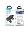 Сетевой фильтр HOCO AC10A на 1 розетку + 2 USB+ 2 USB-C, 65W, кабель 1,5м, 220В, Black, Box