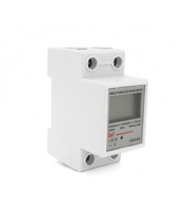 Однофазный электронный счетчик на DIN-рейку, 220V, LCD