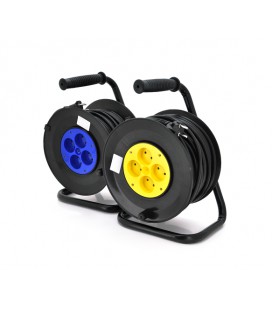 Удлинитель на катушке 50м (ПВС 2*1,5), 4 гнезда без заземляющего контакта, контактная группа - латунь, ГОСТ