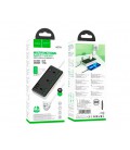 Сетевой фильтр HOCO AC7A на 3 розетки + 3 USB+USB-C, 17W, 220В, кабель 1,5м, Black/White, Box