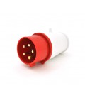 Вилка кабельная SF-015, 5 контактов, 3Р+N+E, 16А, 380V, IP44