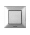 Выключатель Panasonic Arkedia Slim одноклавишный с подсветкой, серебряный