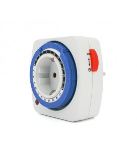 Розетка таймер суточный (механический) LU-ТМ28 для управления включением/выключением приборов, 220V, 16A, 50Hz