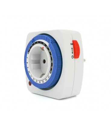 Розетка таймер суточный (механический) LU-ТМ28 для управления включением/выключением приборов, 220V, 16A, 50Hz