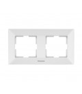 Рамка Panasonic Arkedia Slim двойная, горизонтальная, белая