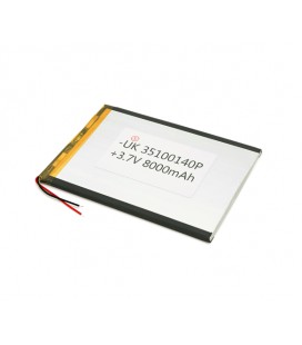 Литий-полимерный аккумулятор 3.5*100*140mm (Li-ion 3.7В 8000мА·ч)