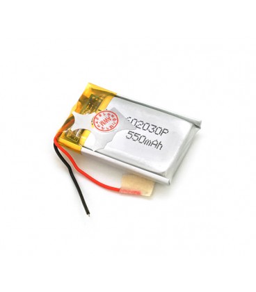 Литий-полимерный аккумулятор 6*20*30mm (Li-ion 3.7В 550мА·ч)