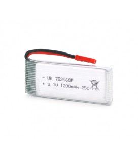 Аккумулятор 7,5*25*60P 25C, 3.7V (900mAh), 2 контакта