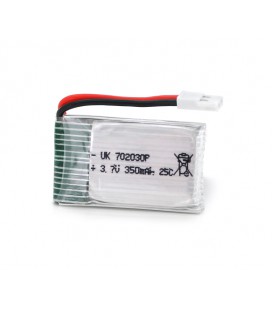 Аккумулятор 7*20*30P 25C, 3.7V (350mAh), 2 контакта