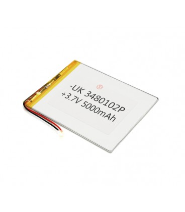Литий-полимерный аккумулятор 4*80*102mm 3,7V (Li-ion 3.7В 5000мА·ч)