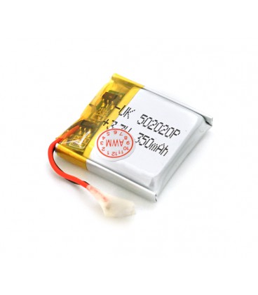 Литий-полимерный аккумулятор 5*20*20mm (Li-ion 3.7В 350мА·ч)