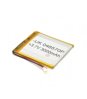 Литий-полимерный аккумулятор 4*65*70mm (Li-ion 3.7В 3000мА·ч)