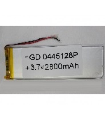 Литий-полимерный аккумулятор 4*45*128mm 3,7V (Li-ion 3.7В 3500мА·ч)