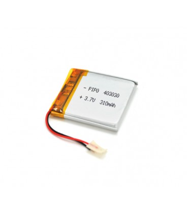 Литий-полимерный аккумулятор 4*30*30mm (Li-ion 3.7В 500мА·ч)