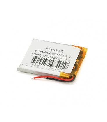 Литий-полимерный аккумулятор 4*35*33mm 3,7V (Li-ion 3.7В 400мА·ч)