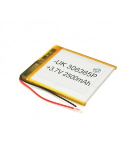 Литий-полимерный аккумулятор 3*63*65mm (Li-ion 3.7В 2500мА·ч)