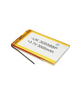 Литий-полимерный аккумулятор 3*55*88mm (Li-ion 3.7В 3000мА·ч)