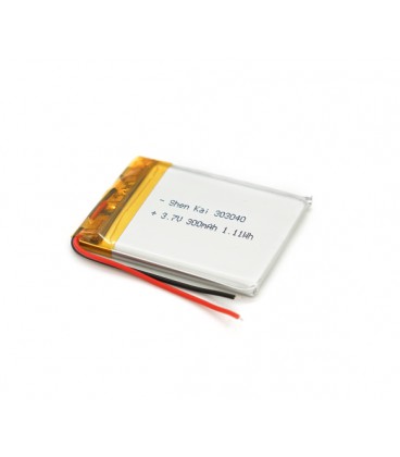 Литий-полимерный аккумулятор 3*30*40mm (Li-ion 3.7В 300мА·ч)